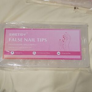 Pink False Nail Tips